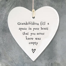 Load image into Gallery viewer, Porcelain Hanging Heart
