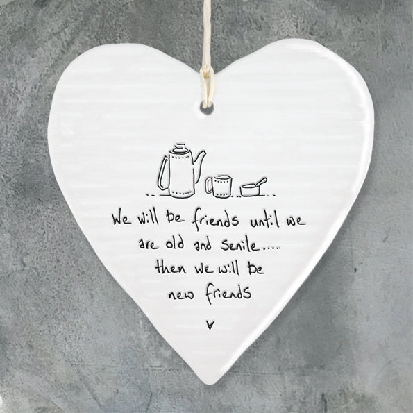 Porcelain Hanging Heart
