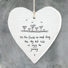 Load image into Gallery viewer, Porcelain Hanging Heart
