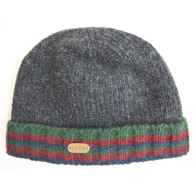 Rib Pullon Turnup Charcoal and Grey 1319