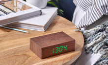 Load image into Gallery viewer, Gingko - Flip Click Clock Walnut
