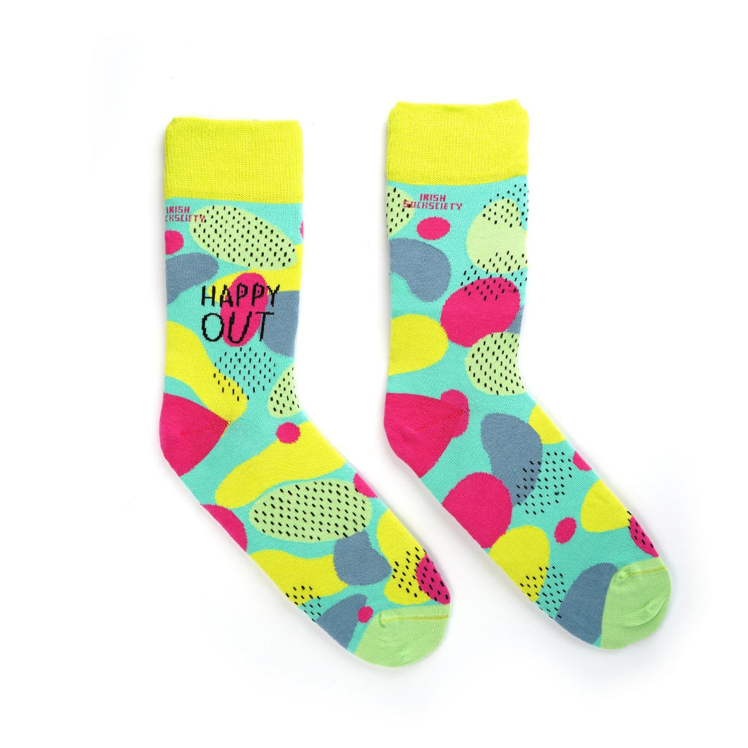 Irish Socksciety - Happy Out -  8 - 12