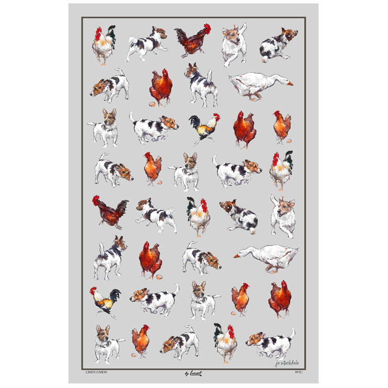 Farmyard Frolics - Tea Towel